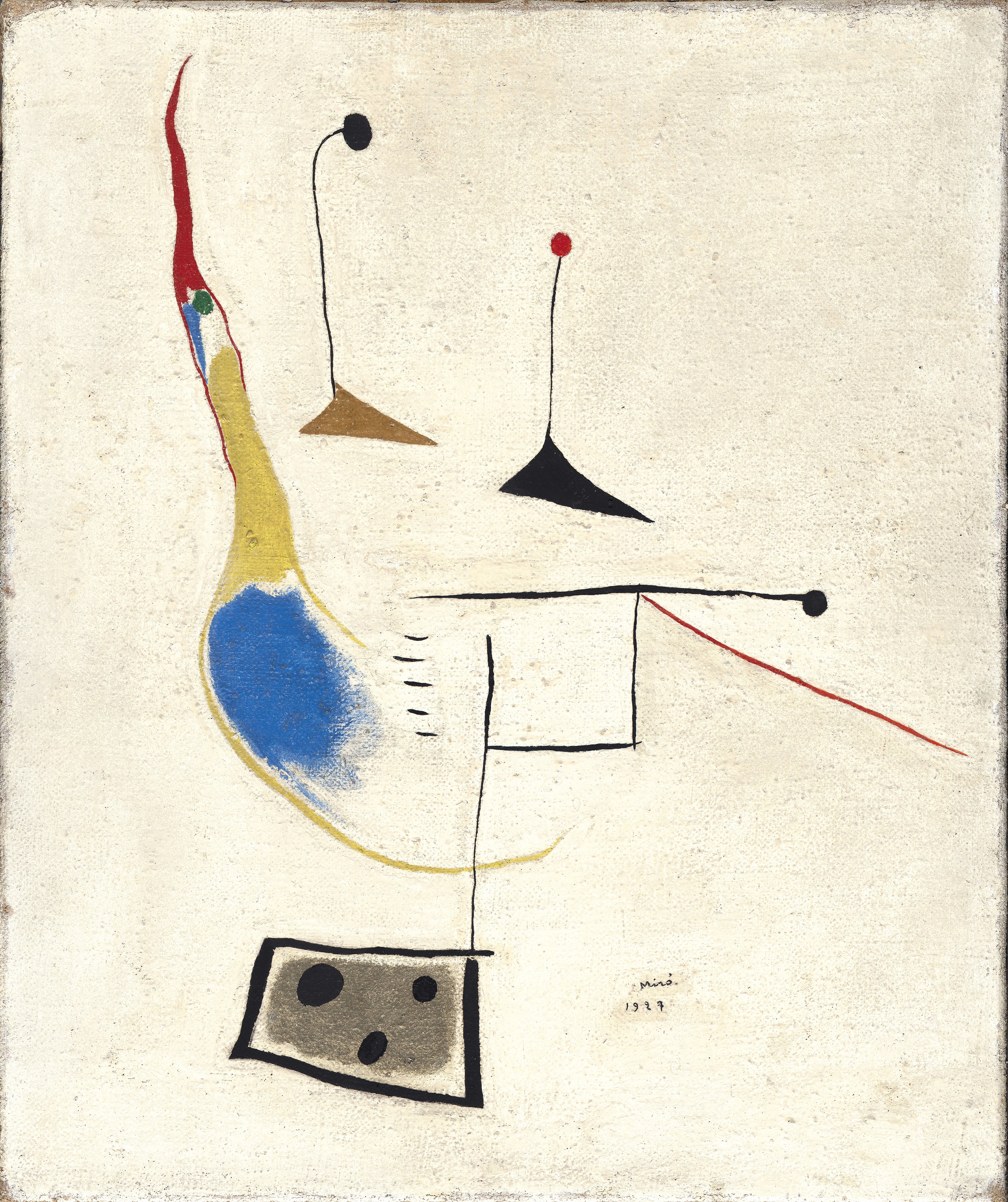 Painting on White Ground - Miró, Joan. Museo Nacional Thyssen